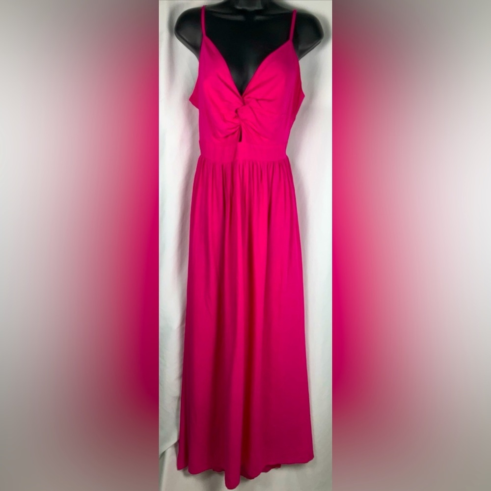 Cupshe Women’s Pink Long Dress Size‎ Small Tied Back New With Tags